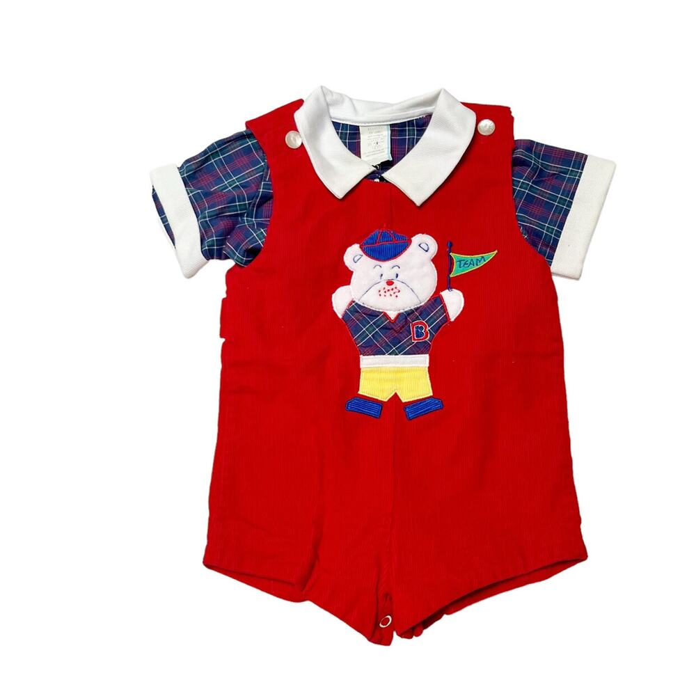 Vintage Baby Togs Bear Jon Jon Outfit Size 18m